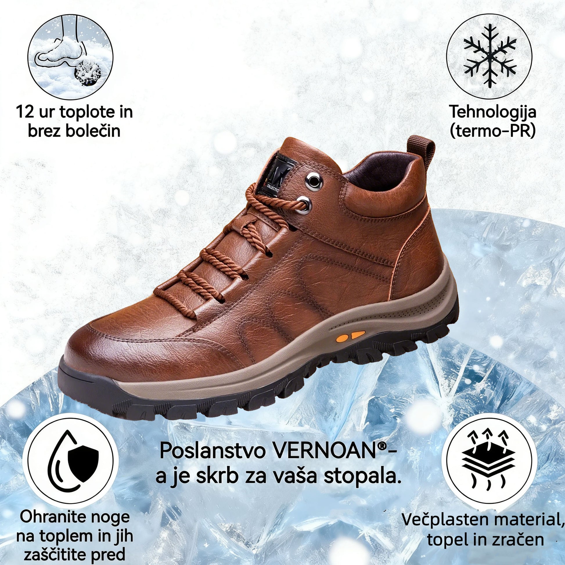 🔥70 % popusta danes za omejen čas - Udobna italijanska zimska obutev VERNOAN®. ✅ Nedrseča in topla. Ročno izdelana iz govejega usnja.