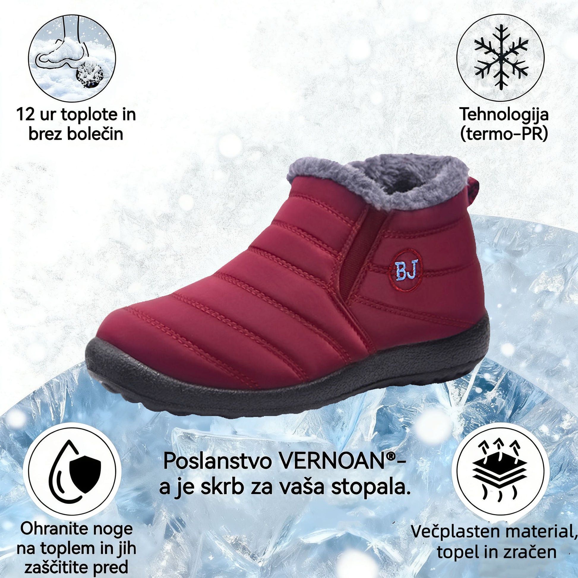 🔥Današnja posebna ponudba: 70 % popust!⏰ - Zimski škornji Vernoan®, luksuzni italijanski ortopedski čevlji iz semiša. 👍Opora za stopalski lok, poslovite se od bolečin v stopalih.