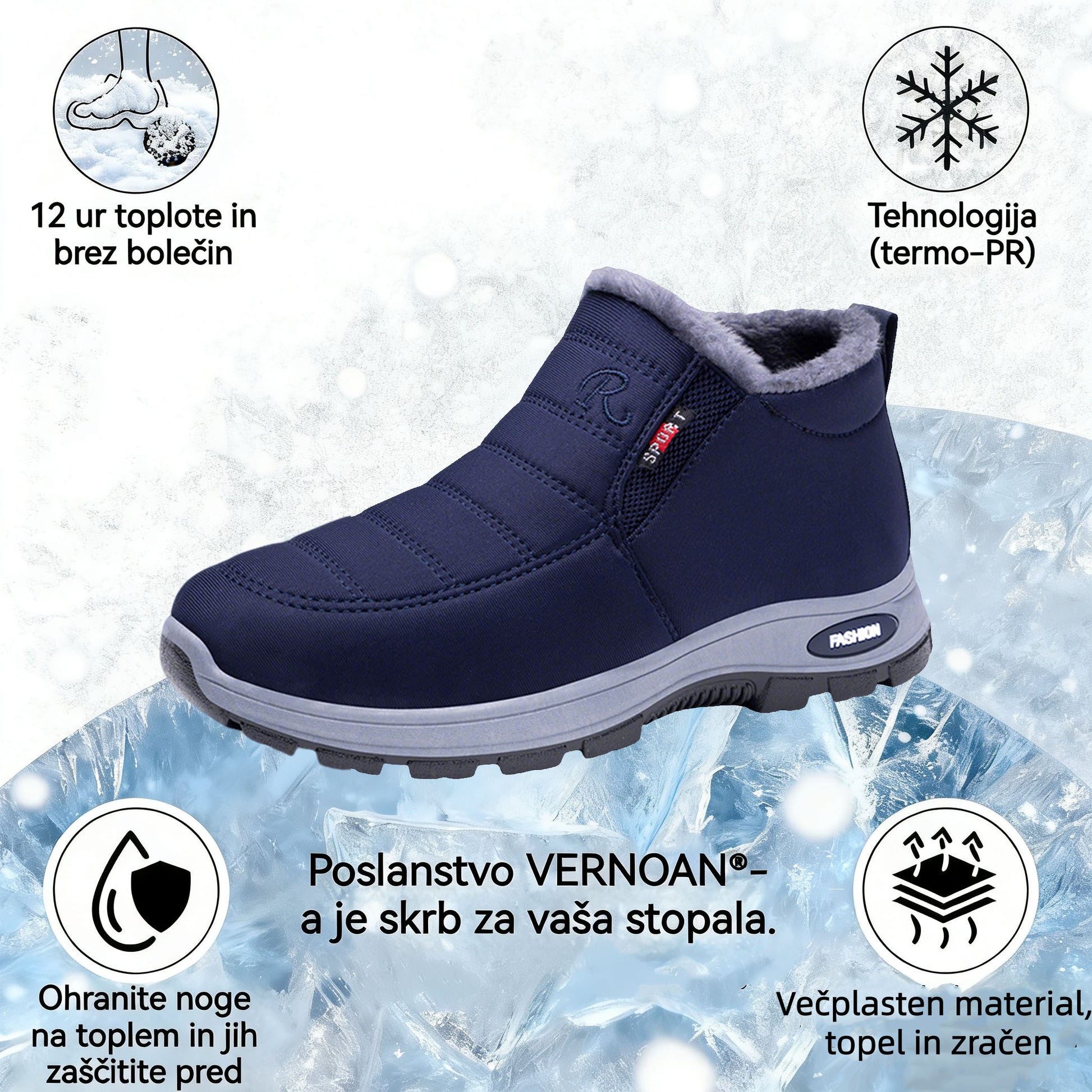 🔥Časovno omejena ponudba danes: 70 % popust! ⏰ - Zimski pohodniški čevlji VERNOAN®, znanstveno ortopedski čevlji. 👍Zasnovani posebej za paciente z bolečimi stopali. Na voljo v moških in ženskih velikostih.