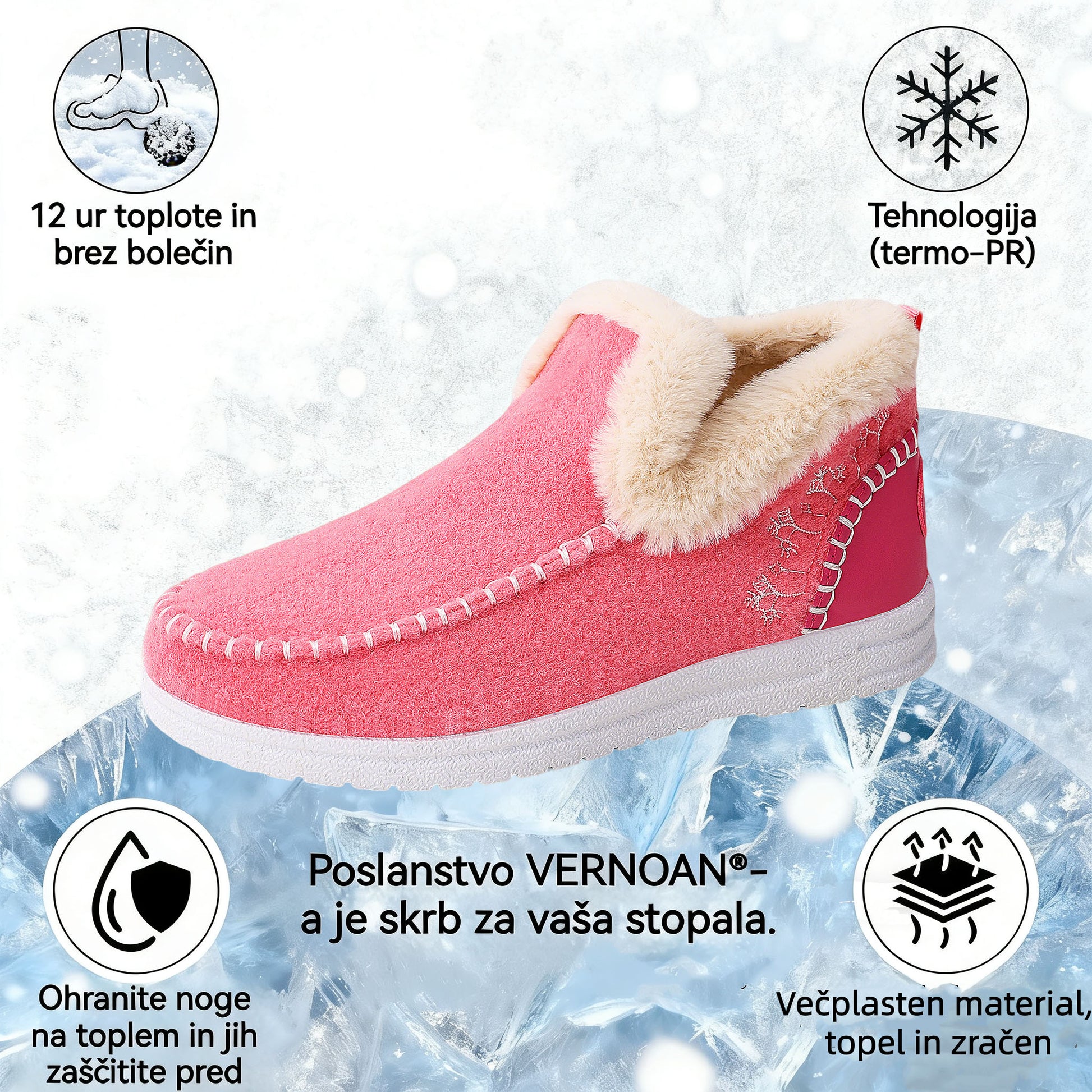 🔥Časovno omejena ponudba, danes 70 % popust! ⏰ - VERNOAN® nedrseči, topli pohodni čevlji, znanstveno zasnovani ortopedski čevlji, ki učinkovito lajšajo bolečine v stopalih, hrbtu in kolenih!