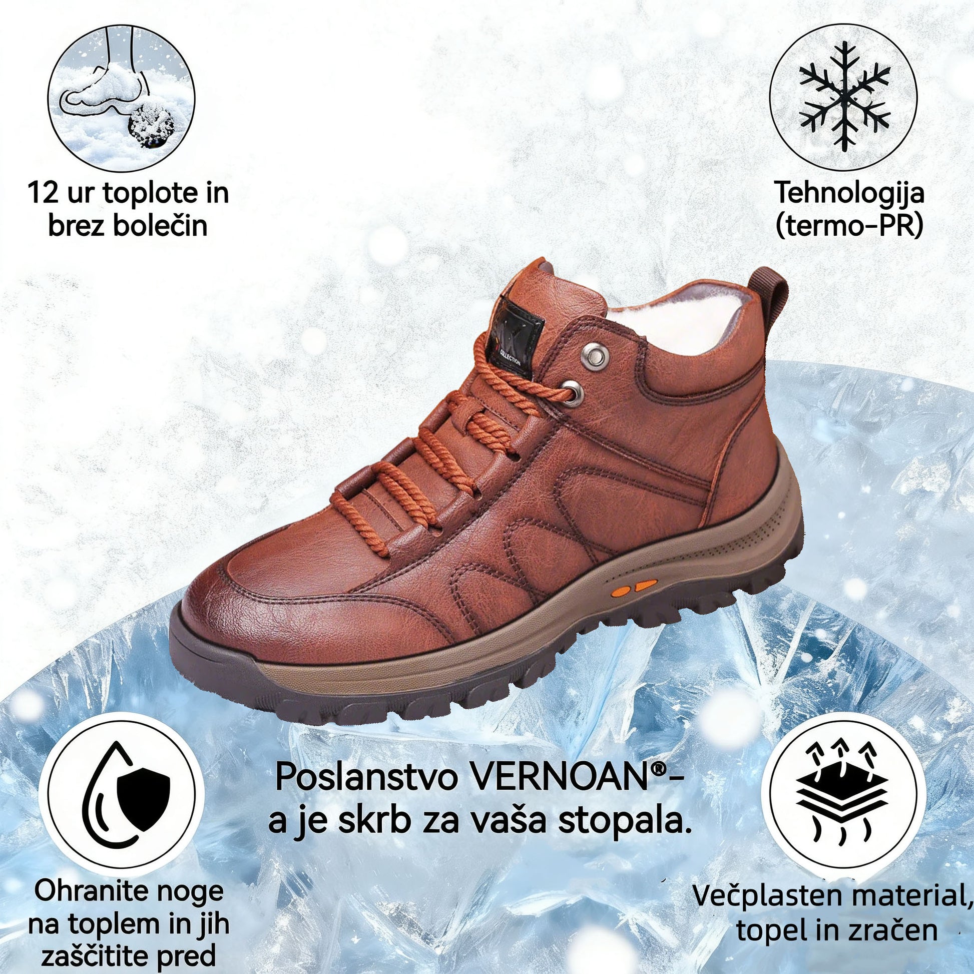 🔥70 % popusta danes za omejen čas - Udobna italijanska zimska obutev VERNOAN®. ✅ Nedrseča in topla. Ročno izdelana iz govejega usnja.