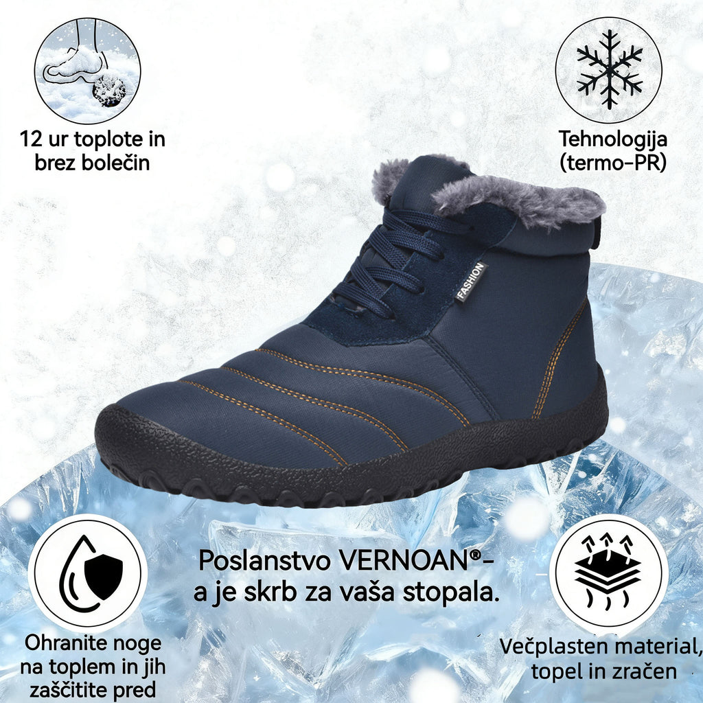 📣Časovno omejena ponudba danes - 70 % popust⏰: VERNOAN® , Ergonomsko oblikovani, varni in topli zimski ortopedski čevlji. 👍 Posebej zasnovani za moške, ki trpijo zaradi bolečin v stopalih, olajšajo hojo!