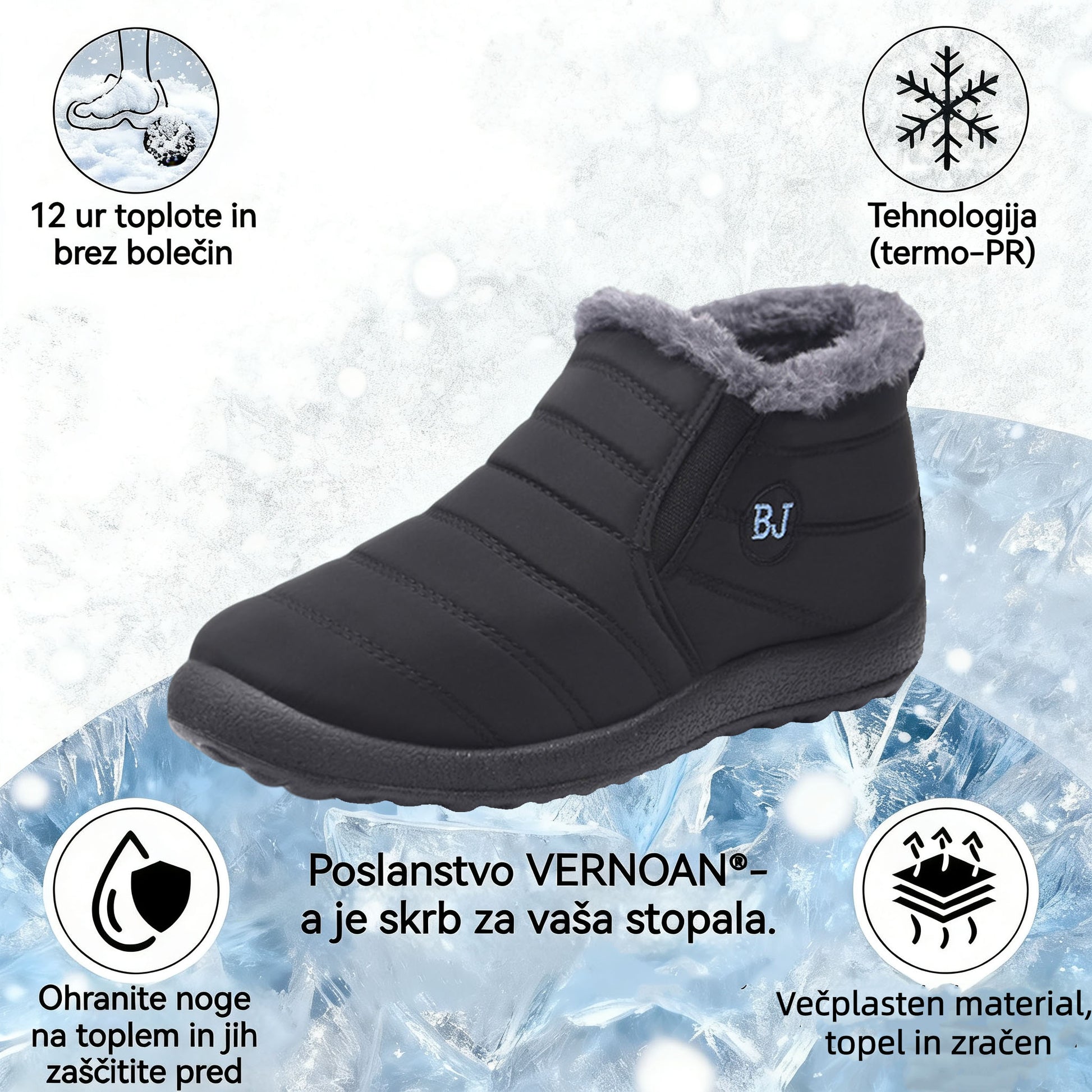 🔥Današnja posebna ponudba: 70 % popust!⏰ - Zimski škornji Vernoan®, luksuzni italijanski ortopedski čevlji iz semiša. 👍Opora za stopalski lok, poslovite se od bolečin v stopalih.