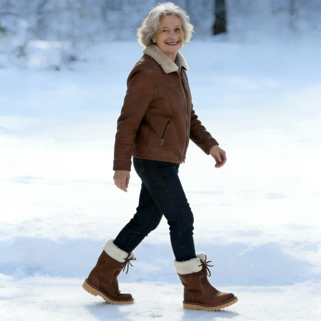 🎄Božična ponudba: 50 % popust! ⏰ - VERNOAN® nedrseči, topli zimski škornji, 👍ortopedska obutev, zasnovana posebej za ženske!