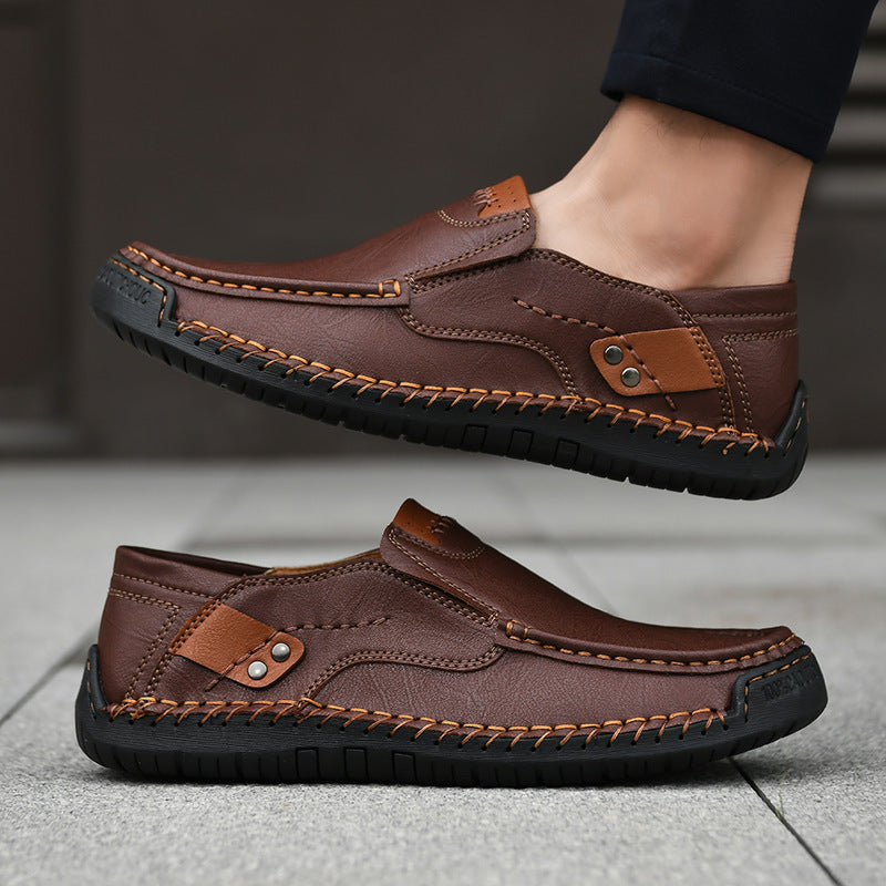 Vrhunski usnjeni mokasini - udobje in stil - ergonomska oblika s podporo za stopalni lok, vodoodporni in nedrseči. 🔥 50 % popust za omejen čas!
