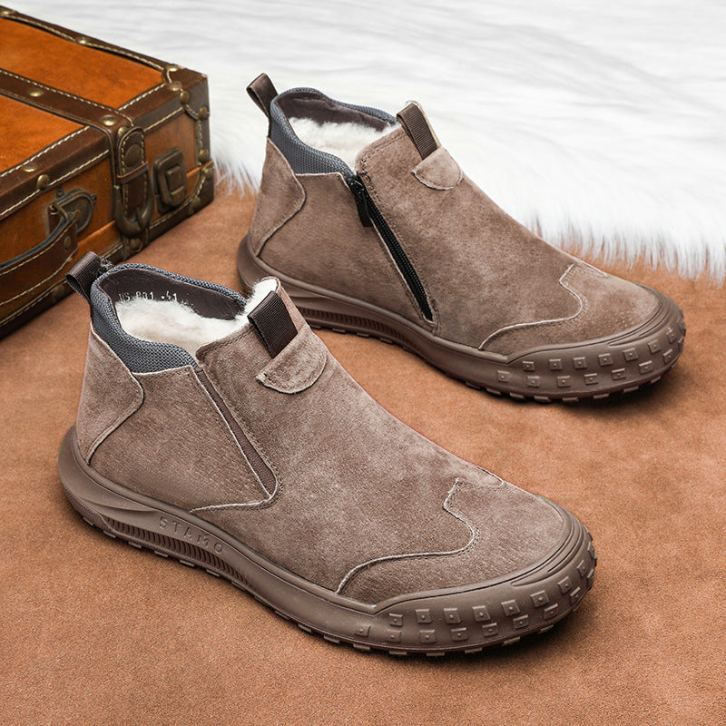 (🔥DNES SLEVA 50 % - NEPŘEHLÉDNĚTE) ⏰ - Měkké a pohodlné italské luxusní semišové ortopedické boty značky ( Zbavte se bolesti nohou)