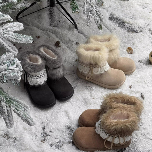 (🔥60% zniżki dzisiaj - nie przegap!)⏰ - Miękkie, wygodne i ciepłe buty z owczej skóry w stylu vintage ✅(z podparciem łuku stopy - aby złagodzić dyskomfort stóp)