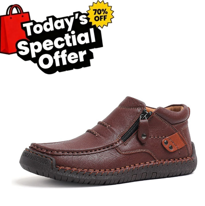 🔥Oferta por tempo limitado hoje: 70 % popust!  ⏰  - Calçado casual ZAPIEERS®, - Sapatos ortopédicos com design ergonómico - Couro premium + costura manual 👞
