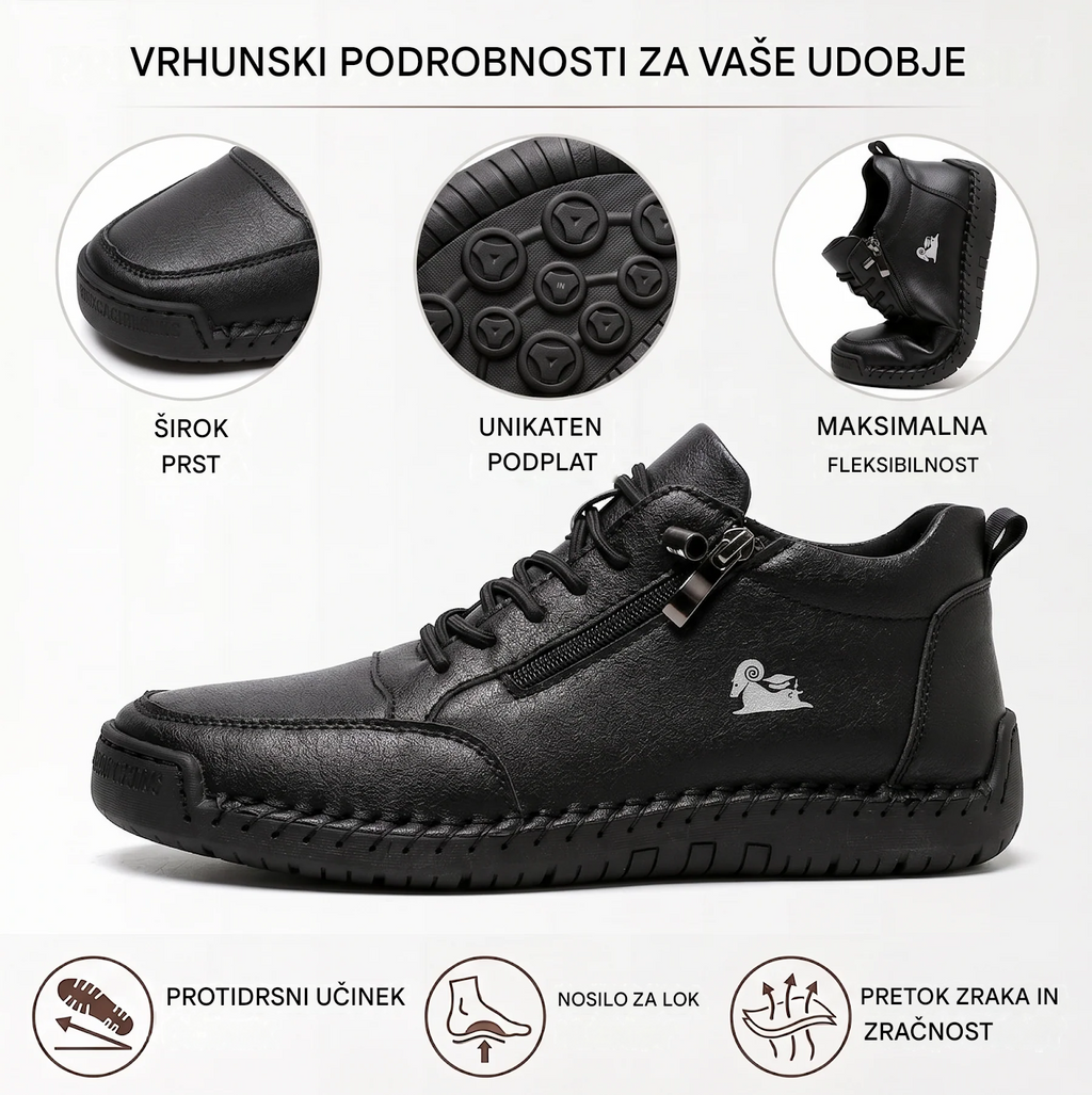 (🔥 50 % popusta – Ne zamudite!) Izbrana obutev iz telečje kože – ortopedski čevlji – 👞 – trpežni, nedrseči in vodoodporni (podpora stopalnega loka, lajšanje bolečin, unisex)
