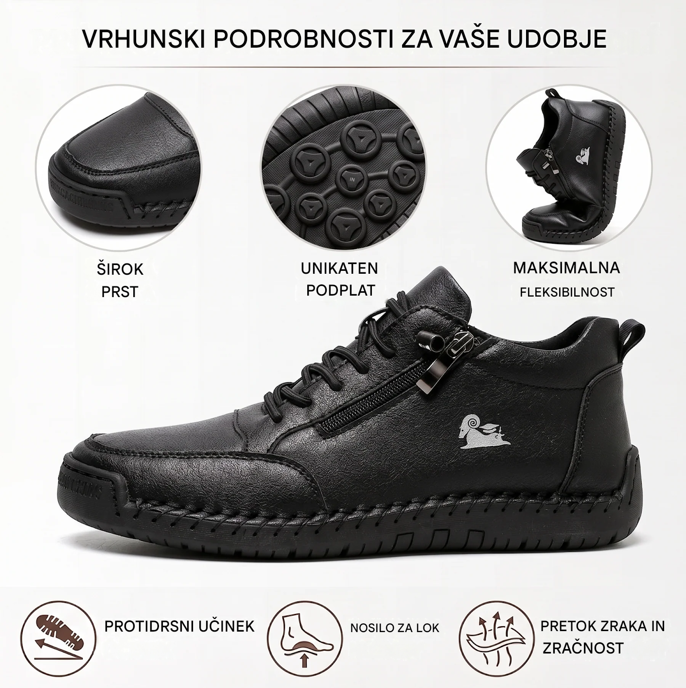(🔥 50 % popusta – Ne zamudite!) Izbrana obutev iz telečje kože – ortopedski čevlji – 👞 – trpežni, nedrseči in vodoodporni (podpora stopalnega loka, lajšanje bolečin, unisex)