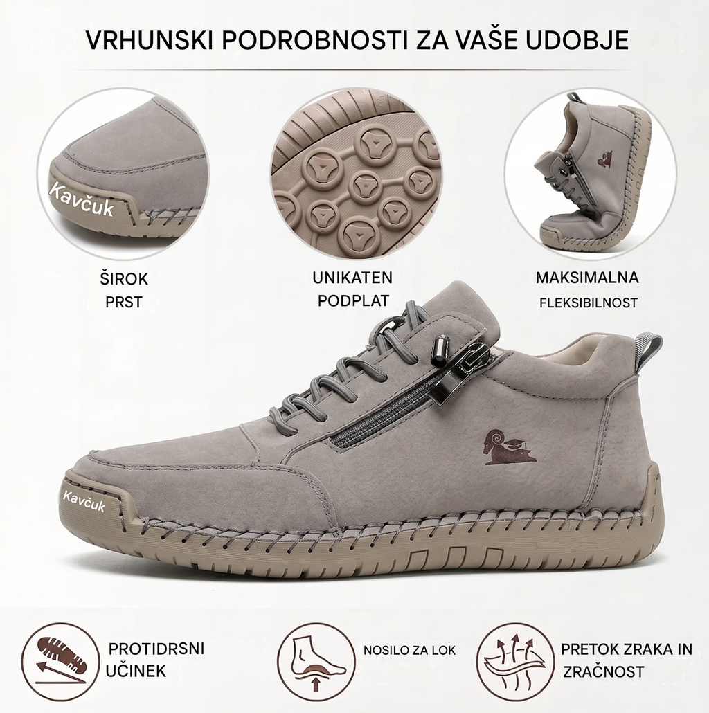 (🔥 50 % popusta – Ne zamudite!) Izbrana obutev iz telečje kože – ortopedski čevlji – 👞 – trpežni, nedrseči in vodoodporni (podpora stopalnega loka, lajšanje bolečin, unisex)