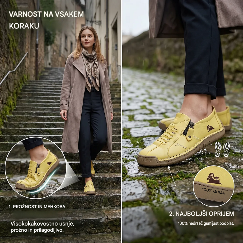 🔥 Današnja posebna ponudba: 50 % popust! 🎁 Ženski usnjeni mokasini z zadrgo, udobni ergonomski čevlji, brezrokavniki za prosti čas