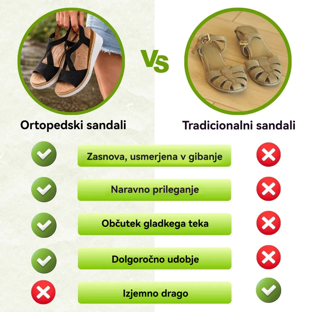 OrthoStella – ergonomski sandali za lajšanje bolečin za ženske