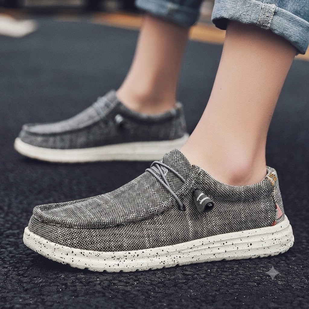 🎉 Omejena časovna ponudba! 👞 Moški poletni casual čevlji | Izjemno lahki in zračni ✅ Enostavno obuvanje ✅ Mehak nedrseč podplat 🚶 Podpora stopalnemu loku za udobno hojo ves dan