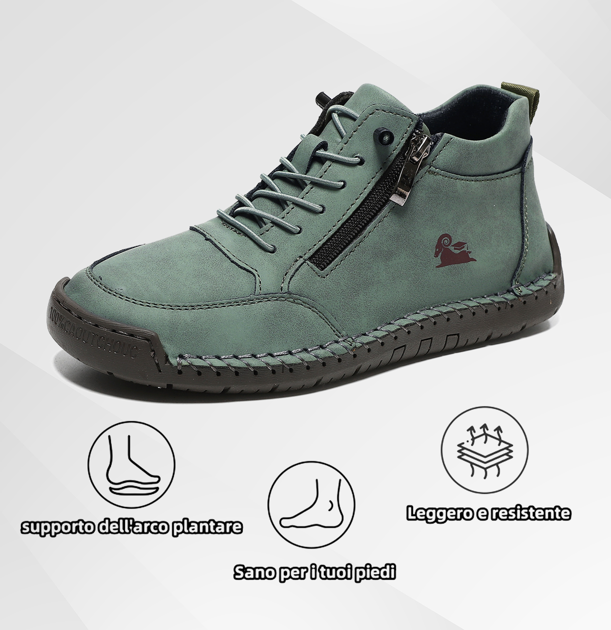 (🔥 Sconto del 50% - Non lasciartelo sfuggire!) Scarpe selezionate in pelle di vitello - scarpe ortopediche - 👞 - resistenti, antiscivolo e impermeabili (supporto dell'arco plantare, sollievo dal dolore, unisex)