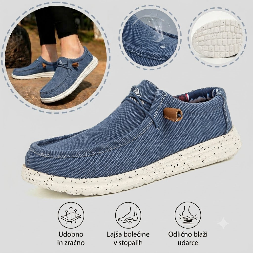 🎉 Omejena časovna ponudba! 👞 Moški poletni casual čevlji | Izjemno lahki in zračni ✅ Enostavno obuvanje ✅ Mehak nedrseč podplat 🚶 Podpora stopalnemu loku za udobno hojo ves dan