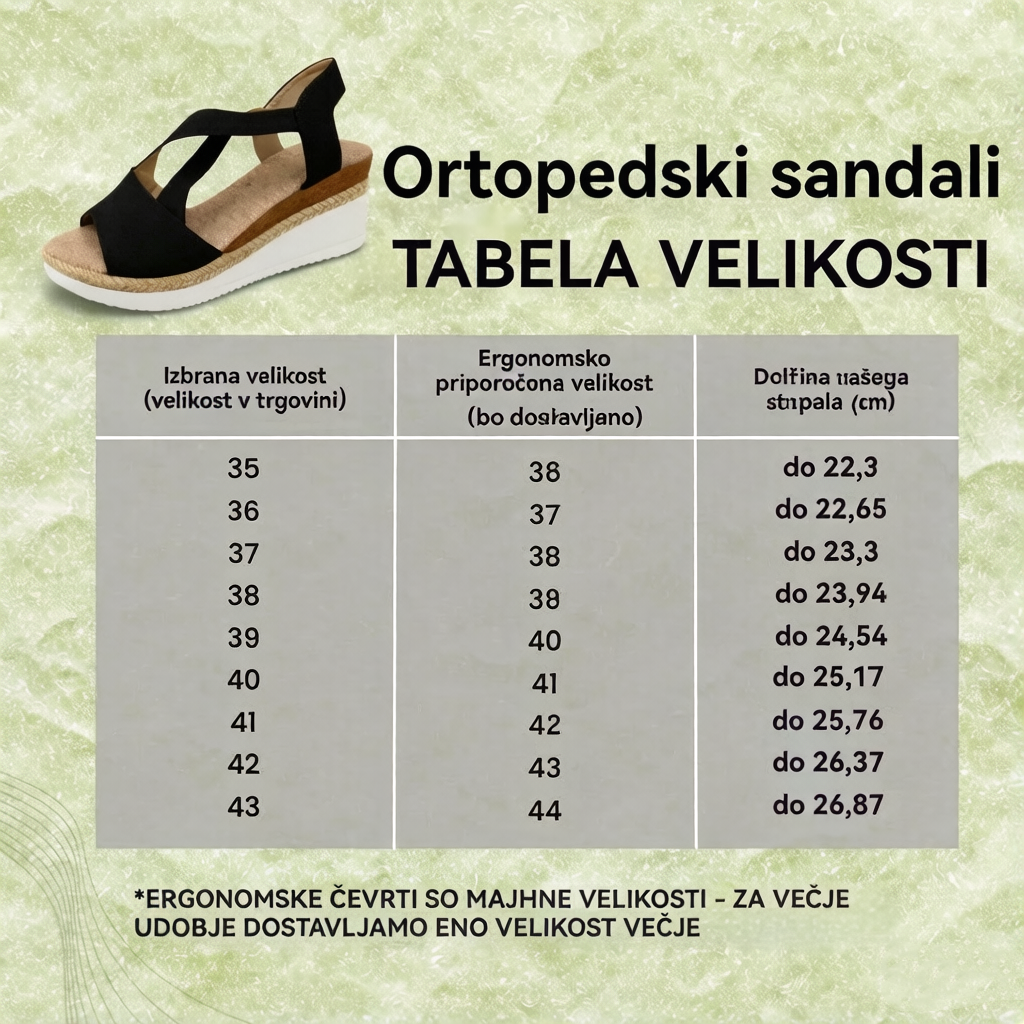 OrthoStella – ergonomski sandali za lajšanje bolečin za ženske