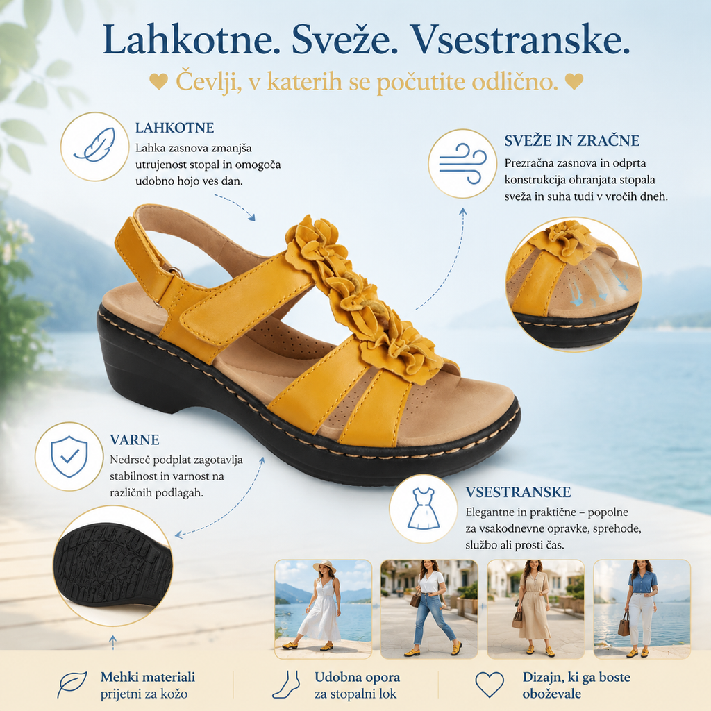 🔥Časno omejen 50 % popust! Poletni ortopedski sandali, ergonomsko oblikovani za udobje in lajšanje bolečin✅