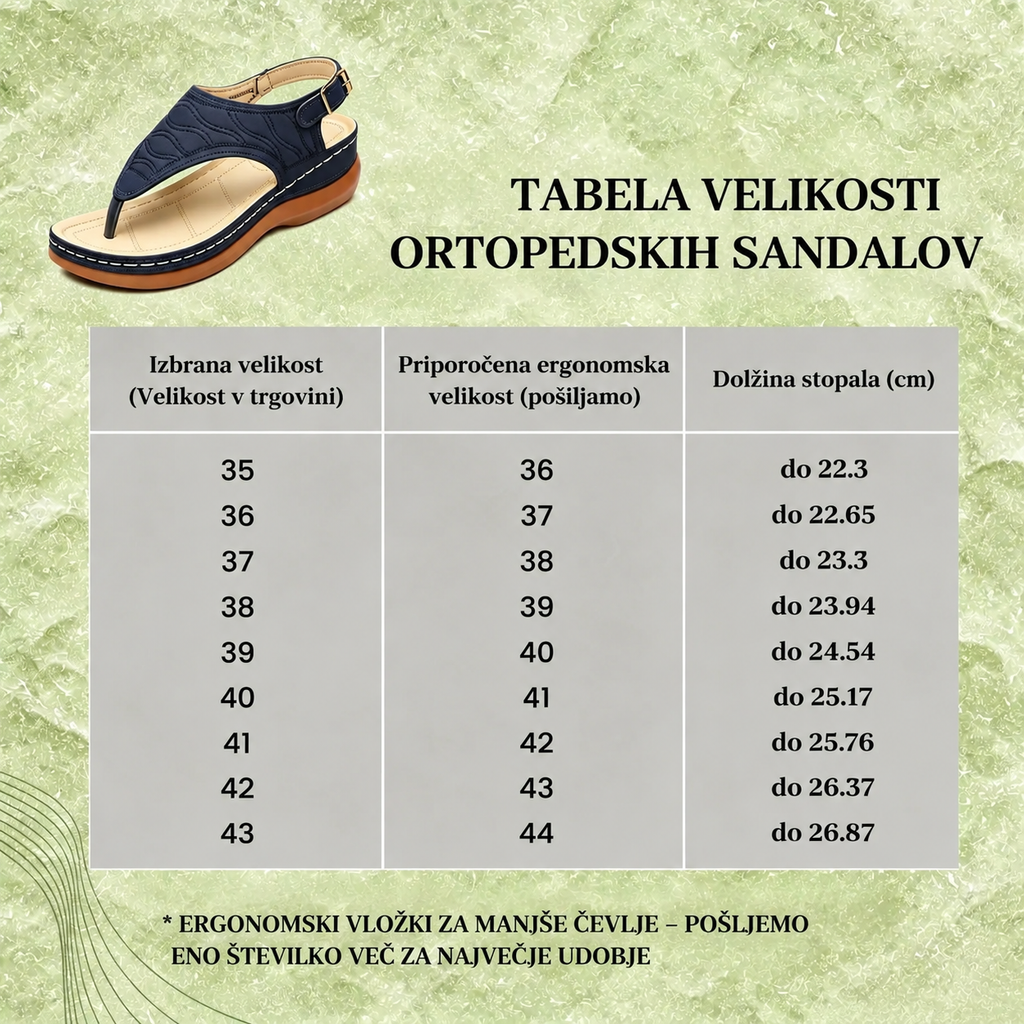 OrthoComfort - Ergonomski sandali za ženske, ki lajšajo bolečine