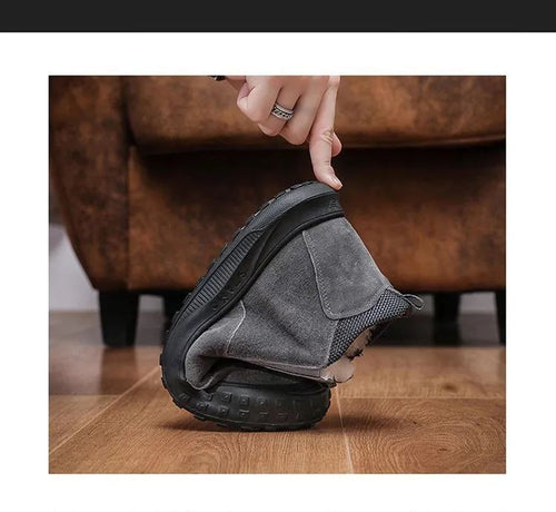 (🔥DNES SLEVA 50 % - NEPŘEHLÉDNĚTE) ⏰ - Měkké a pohodlné italské luxusní semišové ortopedické boty značky ( Zbavte se bolesti nohou)