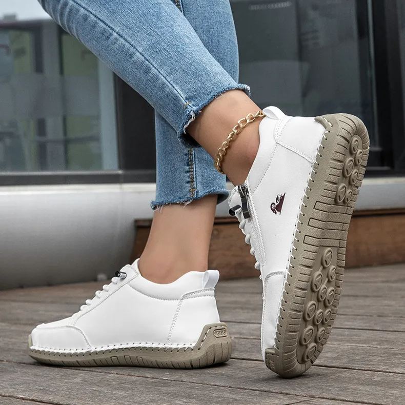 Plaxoo| Scarpe selezionate in pelle di vitello - scarpe ortopediche | 👞 | resistenti, antiscivolo e impermeabili (supporto dell'arco plantare, sollievo dal dolore, unisex)