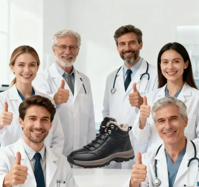 🔥Časovno omejena ponudba danes: 70 % popust⏰! - VERNOAN® topli pohodniški čevlji, - ortopedska obutev, zasnovana posebej za moške. 👍Opora za lok stopala za lažjo hojo.