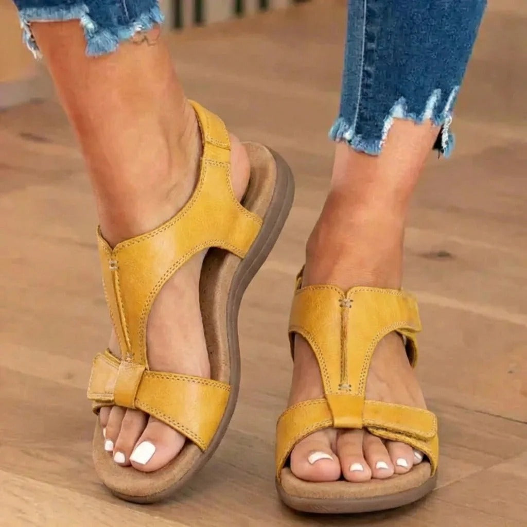 【🎁Zadnji dan po polovični ceni! Ne zamudite!】Ortopedski in udarno blažilni sandali z ergonomsko zasnovo za udobnejšo hojo👞