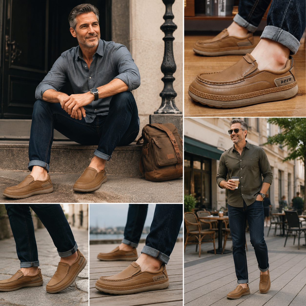 🎉 Danes -50 %! 👞 Moški usnjeni čevlji za uporabo vsak dan 🐂 Izdelani iz kakovostnega avstralskega govejega usnja ✅ Zračni in lahki 🦶 Podpora loku stopala in učinkovito blaženje udarcev ✅ Primerni za celodnevno hojo brez nelagodja