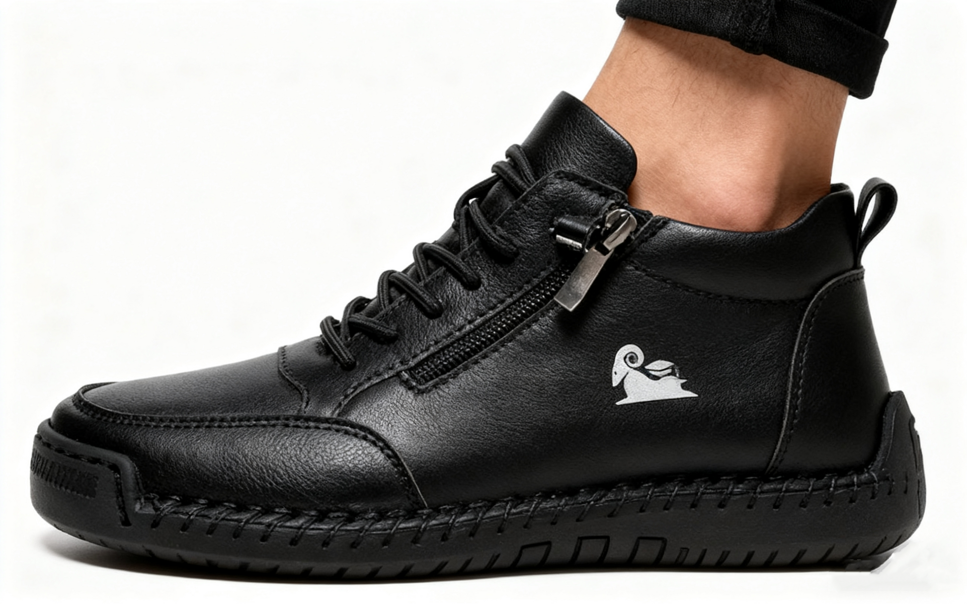 Plaxoo| Scarpe selezionate in pelle di vitello - scarpe ortopediche | 👞 | resistenti, antiscivolo e impermeabili (supporto dell'arco plantare, sollievo dal dolore, unisex)