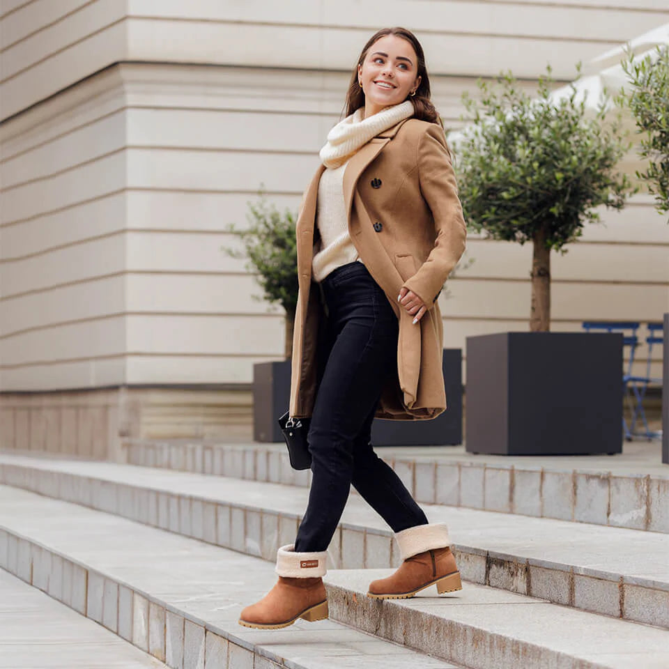 🔥Časovno omejena ponudba, danes 70 % popust! ⏰ - VERNOAN® nedrseči, topli škornji, znanstveno zasnovani ortopedski čevlji, ki učinkovito lajšajo bolečine v stopalih, hrbtu in kolenih!