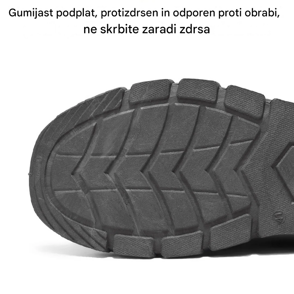 【⏰Danes 70 % popust - kmalu se konča🔥】Nedrseči pohodniški čevlji Vernoan® - Izdelani iz italijanskega kravjega usnja, z oporo za stopalni lok, udobni in trpežni, lajšajo nelagodje v stopalih!