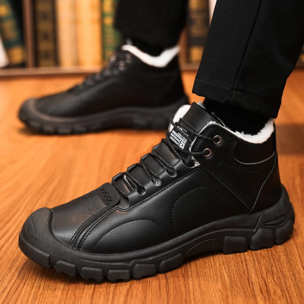 (🔥Dnes sleva 50 % – nenechte si to ujít) ⏰- Měkké a pohodlné vlněné boty z ortopedické kůže (podpora klenby – usnadňuje chůzi)