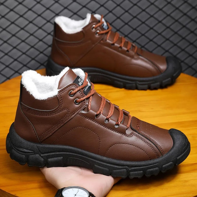 (🔥Dnes sleva 50 % – nenechte si to ujít) ⏰- Měkké a pohodlné vlněné boty z ortopedické kůže (podpora klenby – usnadňuje chůzi)