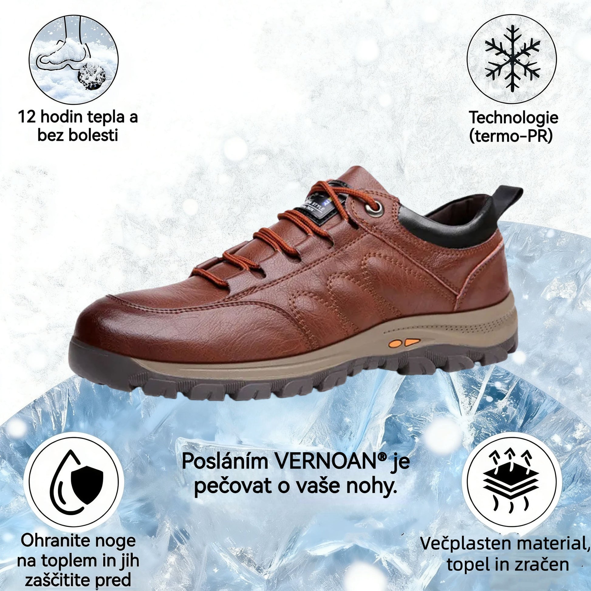 🔥Danes s 50 % popustom v omejenem času!⏰ - VERNOAN® nedrseči, topli pohodniški čevlji, znanstveno zasnovani ortopedski čevlji, ki učinkovito lajšajo bolečine v stopalih, hrbtu in kolenih!