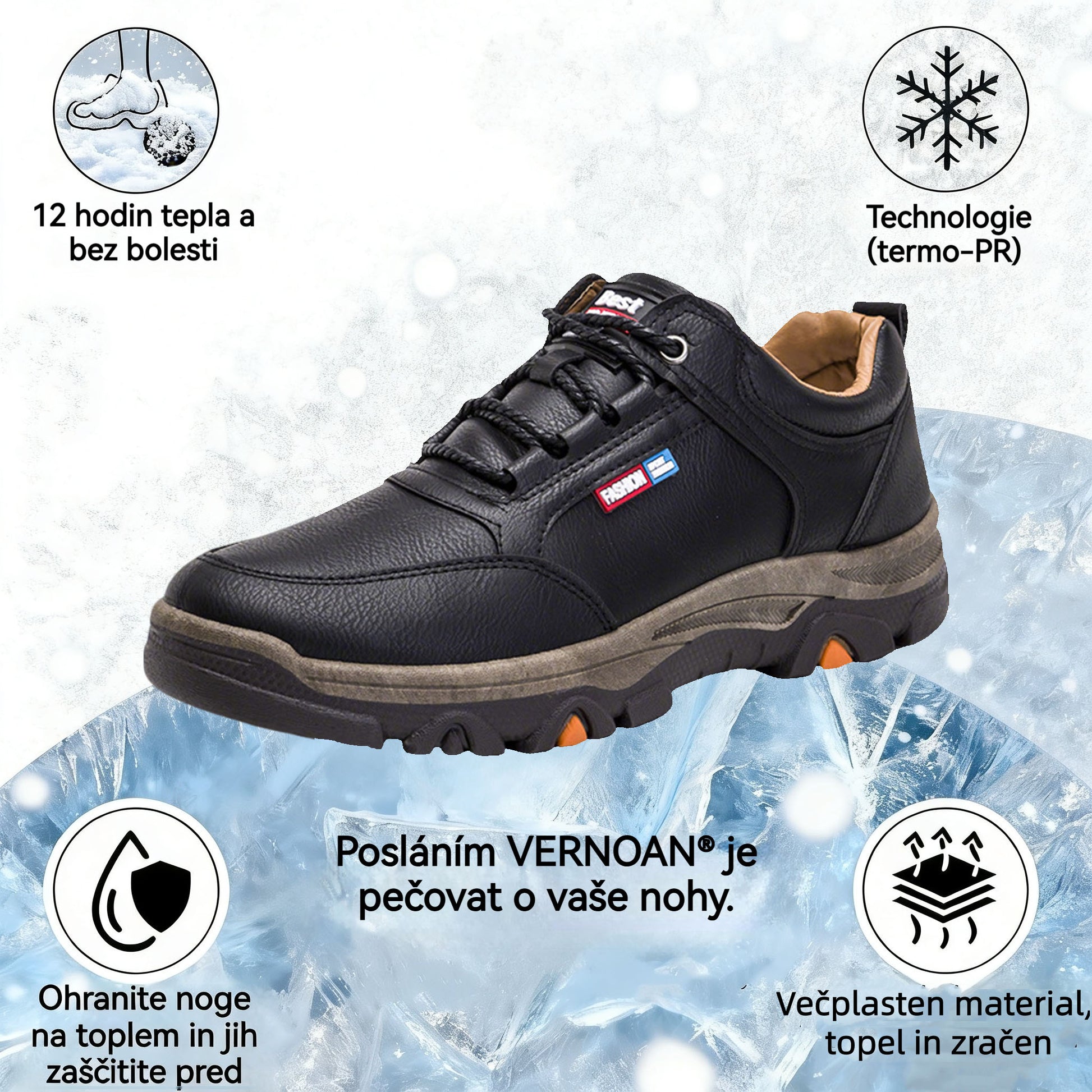 🔥Danes s 50 % popustom v omejenem času!⏰ - VERNOAN® nedrseči, topli pohodniški čevlji, znanstveno zasnovani ortopedski čevlji, ki učinkovito lajšajo bolečine v stopalih, hrbtu in kolenih!