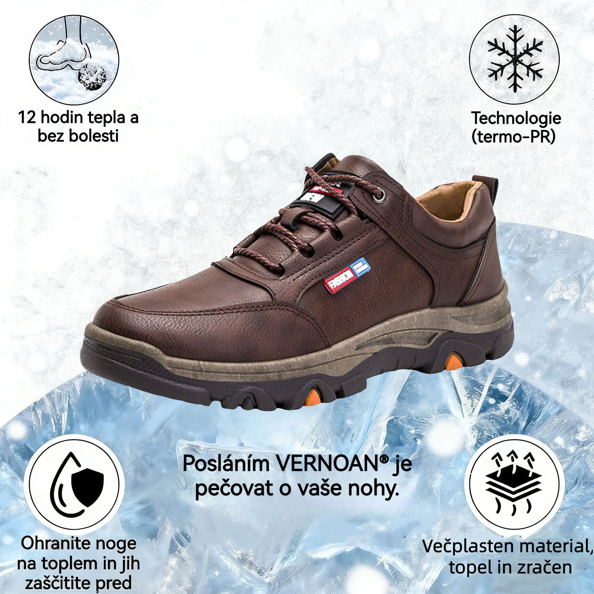 🔥Danes s 50 % popustom v omejenem času!⏰ - VERNOAN® nedrseči, topli pohodniški čevlji, znanstveno zasnovani ortopedski čevlji, ki učinkovito lajšajo bolečine v stopalih, hrbtu in kolenih!