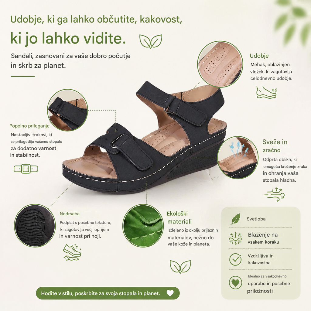 🔥Časno omejen 50 % popust! Poletni ortopedski sandali, ergonomsko oblikovani za udobje in lajšanje bolečin✅